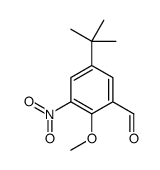 5-tert-butyl-2-methoxy-3-nitrobenzaldehyde结构式