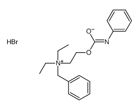 benzyl-diethyl-[2-(phenylcarbamoyloxy)ethyl]azanium,bromide Structure