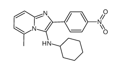 N-cyclohexyl-N-[5-methyl-2-(4-nitrophenyl)imidazo[1,2-a]pyridine-3-yl]amine Structure