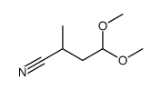 4,4-dimethoxy-2-methylbutanenitrile Structure