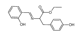 salicylidene-D,L-tyrosine ethyl ester结构式