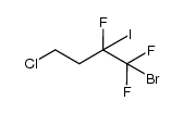 1-bromo-4-chloro-2-iodo-1,1,2-trifluorobutane结构式