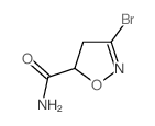 3-溴-4,5-二氢-5-异噁唑羧酰胺结构式