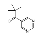 2,2-二甲基-1-(5-嘧啶)-1-丙酮结构式