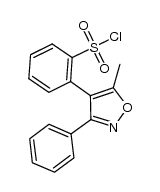 2-(5-methyl-3-phenylisoxazol-4-yl)benzenesulfonyl chloride结构式