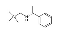(R)-(+)-N-1-phenylethyl-N-trimethylsilylmethylamine Structure