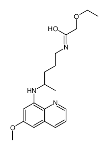 2-ethoxy-N-[4-[(6-methoxyquinolin-8-yl)amino]pentyl]acetamide Structure