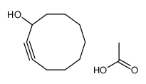 acetic acid,cyclodec-2-yn-1-ol结构式