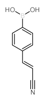 4-(2-氰基乙烯基)苯硼酸结构式