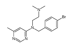 N'-[(4-bromophenyl)methyl]-N,N-dimethyl-N'-(6-methylpyrimidin-4-yl)ethane-1,2-diamine结构式