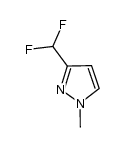 3-difluoromethyl-1-methyl-1H-pyrazole结构式
