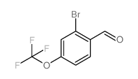 2-溴-4-(三氟甲氧基)苯甲醛结构式