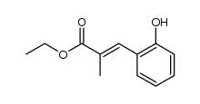 Ethyl 2-methyl-3-(2-hydroxyphenyl)propenoate结构式
