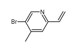 5-bromo-4-methyl-2-vinyl-pyridine structure