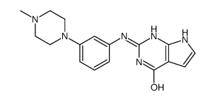 2-((3-(4-METHYLPIPERAZIN-1-YL)PHENYL)AMINO)-3H-PYRROLO[2,3-D]PYRIMIDIN-4(7H)-ONE结构式