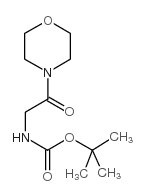 (2-吗啉-4-基-2-氧代乙基)-氨基甲酸叔丁酯结构式