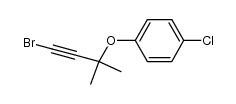 1-((4-bromo-2-methylbut-3-yn-2-yl)oxy)-4-chlorobenzene Structure