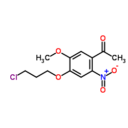 1-[4-(3-Chloropropoxy)-5-methoxy-2-nitrophenyl]ethanone Structure