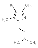 N-[2-(4-溴-3,5-二甲基-1H-吡唑-1-基)乙基]-N,N-二甲胺结构式
