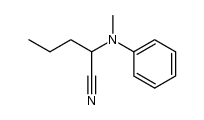 2-N-methylanilinopentanenitrile结构式