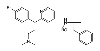 3-(4-bromophenyl)-N,N-dimethyl-3-pyridin-2-ylpropan-1-amine,(1S,2S)-2-(methylamino)-1-phenylpropan-1-ol Structure