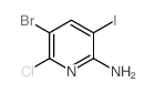 5-溴-6-氯-3-碘吡啶-2-胺结构式