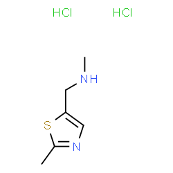 4-ThiazoleMethanamine, 2-Methyl-, hydrochloride (1:2) Structure