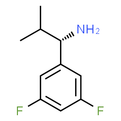 (S)-1-(3,5-二氟苯基)-2-甲基丙-1-胺结构式