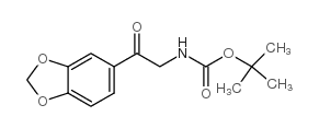 (2-苯并[1,3]二氧代-5-基-2-氧代乙基)-氨基甲酸叔丁酯结构式