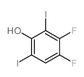 3,4-二氟-2,6-二碘苯酚结构式