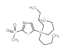 2-(Methylsulfonyl)-5-(tributylstannyl)thiazole Structure