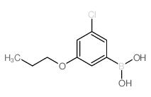 (3-氯-5-丙氧基苯基)硼酸结构式