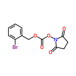 2-溴苄基-N-琥珀酰亚胺基碳酸酯结构式