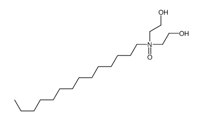 N,N-bis(2-hydroxyethyl)tetradecan-1-amine oxide结构式