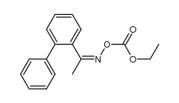1-([1,1'-biphenyl]-2-yl)ethanone O-ethoxycarbonyl oxime结构式