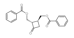 (2S,3S)-2,3-Bis(benzoyloxymethyl)cyclobutanone Structure