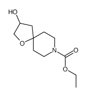 3-羟基-1-噁-8-氮杂螺[4.5]癸烷-8-羧酸乙酯结构式