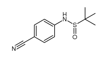N-(4-cyanophenyl)-2-methylpropane-2-sulfinamide Structure
