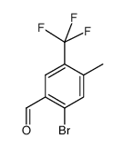 2-bromo-4-methyl-5-(trifluoromethyl)benzaldehyde Structure