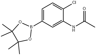 4-氯-3-(乙酰氨基)苯硼酸频哪醇酯结构式