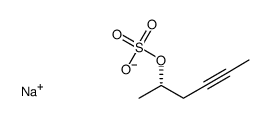 sodium (S)-hex-4-yn-2-yl sulfate结构式