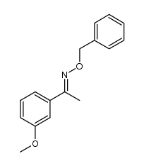 (E)-1-(3-methoxyphenyl)ethanone O-benzyl oxime Structure