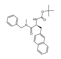 Boc-(S)-3-(2-naphthyl)alanyl-N-benzyl-N-methyl amide Structure
