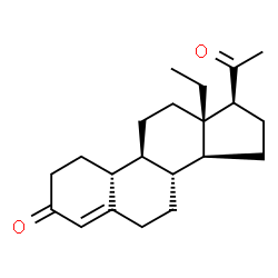 13-Ethyl-18,19-dinorpregn-4-ene-3,20-dione Structure
