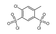 4-CHLORO-6-METHYLBENZENE-1,3-DISULFONYL DICHLORIDE结构式