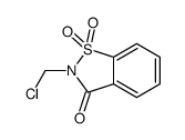 2-氯甲基-1,1-二氧代-1,2-二氢-1lambda*6*-苯并[d]异噻唑-3-酮结构式
