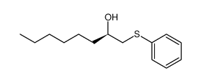 (R)-1-Phenylsulfanyl-octan-2-ol结构式