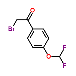 2-溴-1-(4-(二氟甲氧基)苯基)乙酮结构式