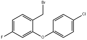 1-(Bromomethyl)-2-(4-chlorophenoxy)-4-fluorobenzene Structure