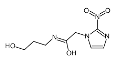 N-(3-hydroxypropyl)-2-(2-nitroimidazol-1-yl)acetamide结构式